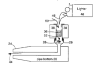 A passive-convection "vaporization pipe" with flame filter