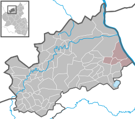 Lokaasje (read) fan de ferbânsgemeente yn 'e lânkring Ahrweiler (ynset loftsboppe: lokaasje fan 'e lânkring Ahrweiler yn 'e dielsteat Rynlân-Palts).