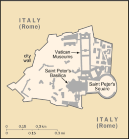 Mapa do Estado da Cidade do Vaticano