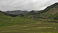 Wrynose Pass rechts op de foto, Lake District