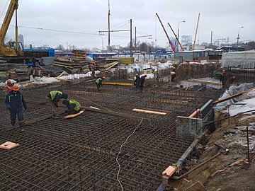 Работы на западном выходе станций Полежаевская и Хорошёвская 7 февраля 2019 года