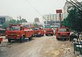 在百貨旁的消防車 攝於1995年7月3日
