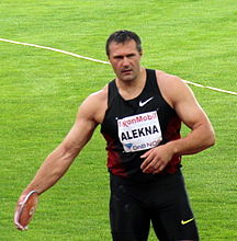 Bronzemedaillengewinner Virgilijus Alekna, 1997 Vizeweltmeister