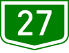 Main road 27 shield