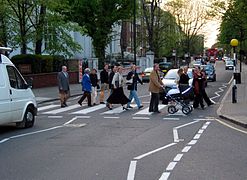 Le passage piéton figurant sur la pochette de l'album des Beatles Abbey Road.