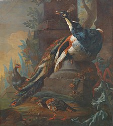Vogels bij een ruïne, rond 1720 (1715-1724)