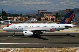 Airbus 319 de TACA Perú.