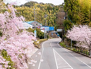 阿南市の玄関口（阿瀬比町） ※国道195号は高知・那賀町が起点側