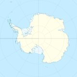 מיקום הקוטב הדרומי במפת אנטארקטיקה