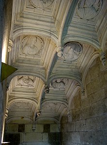 Coffered ceiling of the grand stairway