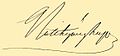 Batthyány Lajos aláírása