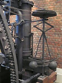 Centrifugal governor in a Boulton & Watt engine of 1788 Boulton and Watt centrifugal governor-MJ.jpg