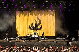 Bury Tomorrow performing at With Full Force in 2019