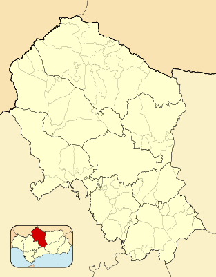 Location map Spain Province of Córdoba