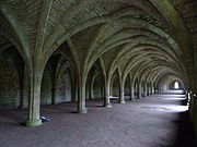 Cellarium dell'abbazia di Fountains