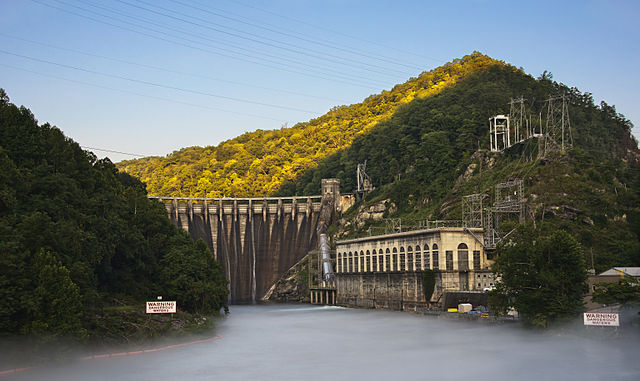 Cheoah Hydroelectric Dam Graham Co NC, by Dantripphoto