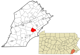 Localisation de Pocopson Township