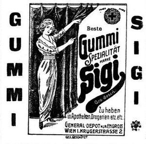 Reklama na kondomy z roku 1918