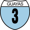 Een provinciale weg in Guayas