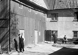Faggens innergård 1943.