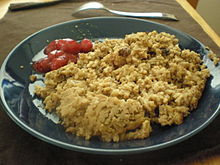 Maksalaatikko, a Finnish liver casserole Finnish maksalaatikko.JPG