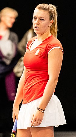 Dalma Gálfiová ve Fed Cupu 2019