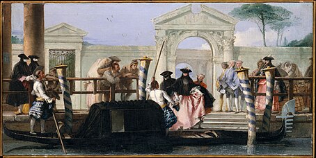 Giovanni Domenico Tiepolo, Odjazd gondoli, ok. 1763 i 1767