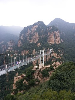 Glass bridge at Tianyun Mountain, 2018