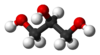 Ball-and-stick model of glycerol