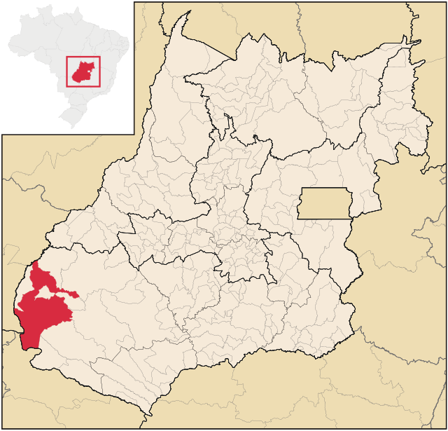 Localização de Mineiros em Goiás