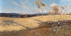 Golden Summer, Eaglemont by Arthur Streeton (1889) is an early example of the rich tradition of Australian landscape painting.