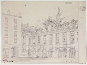 Dessin de l'hôtel d'Effiat.