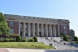 Dinand Library at the College of the Holy Cross, where Thomas studied for college HC Dinand Library 1.'23.jpg