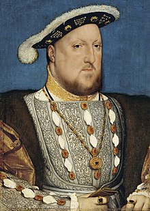 Henry VIII introduced a new method of granting royal assent. Hans Holbein, the Younger, Around 1497-1543 - Portrait of Henry VIII of England - Google Art Project.jpg