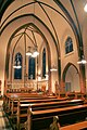 Immaculatakirken. Interior viewed from sideaisle