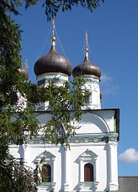 Орнамент «Павлинье око». Успенский собор, Иосифо-Волоцкий монастырь.