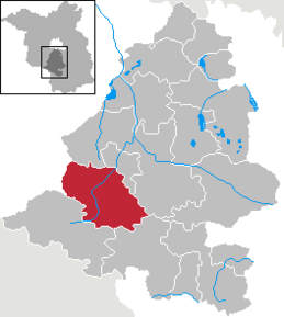 Poziția orașului Jüterbog pe harta districtului Teltow-Fläming