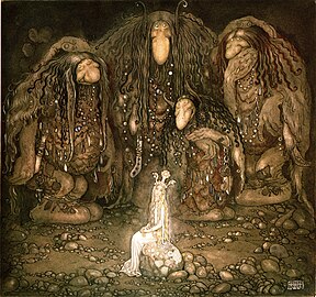 Look at them, mother Troll said. Look at my sons! You won't find more beautiful trolls on this side of the moon, 1915, watercolor