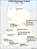 Mapa de campeonatos por equipo.