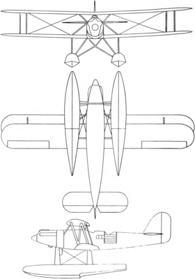 vue en plan de l’avion