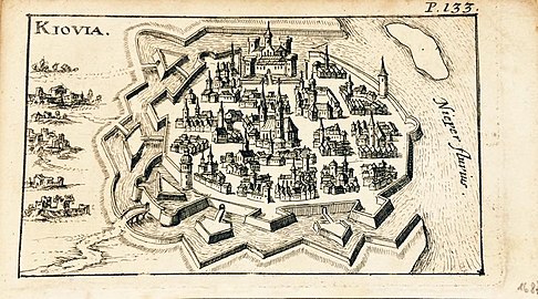 Jacob von Sandrart: Kiovia. Planvedute von Kiew, 1687