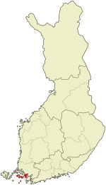 Location of Pargas in Finland