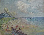 Seaside, oil on canvas, 1940s, Goriansky Family Collection