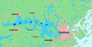 Mapa do Mälaren