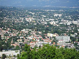 Corenc is in the background; in the foreground is La Tronche