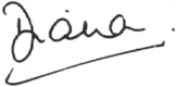 Firma de Diana