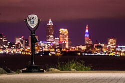 Cleveland, Ohio as seen from Lakewood Park in April 2007