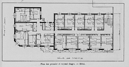 Plan du premier et second étage.