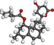 A ball-and-stick model of lovastatin Lovastatin2.png