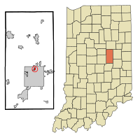 Location in the state of Indiana